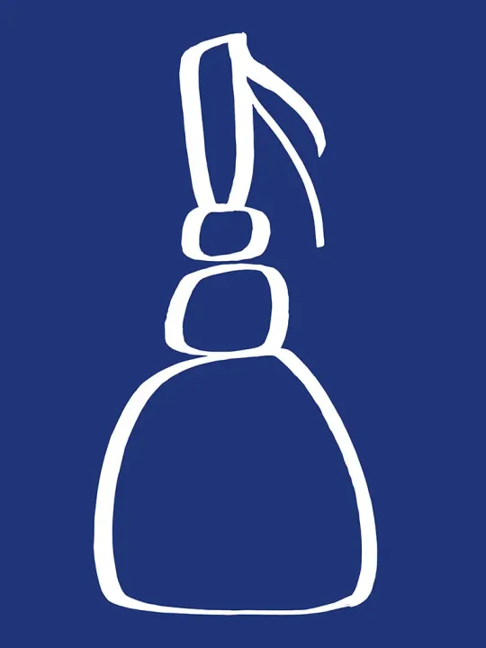 Bigoudène bleue, tableau de l'artiste Marine THAËRON